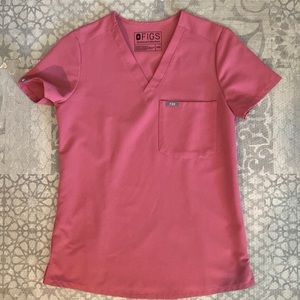 FIGS rose quartz Catarina top